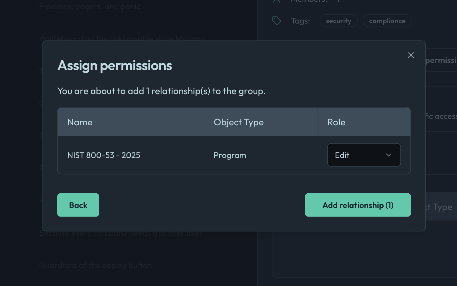 Assign Permissions